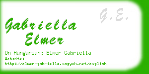 gabriella elmer business card